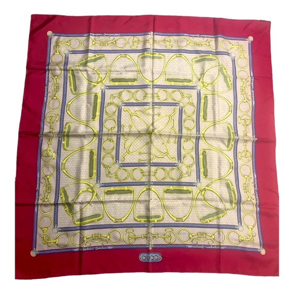 🔥Gucci RARE Horsebit Silk Scarf🔥 - Picture 1 of 7